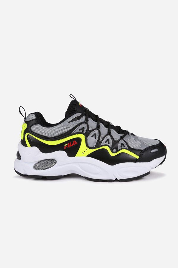 Fila Nitra Men's Trainers Shoes - Black/Yellow,NZ 762-73450